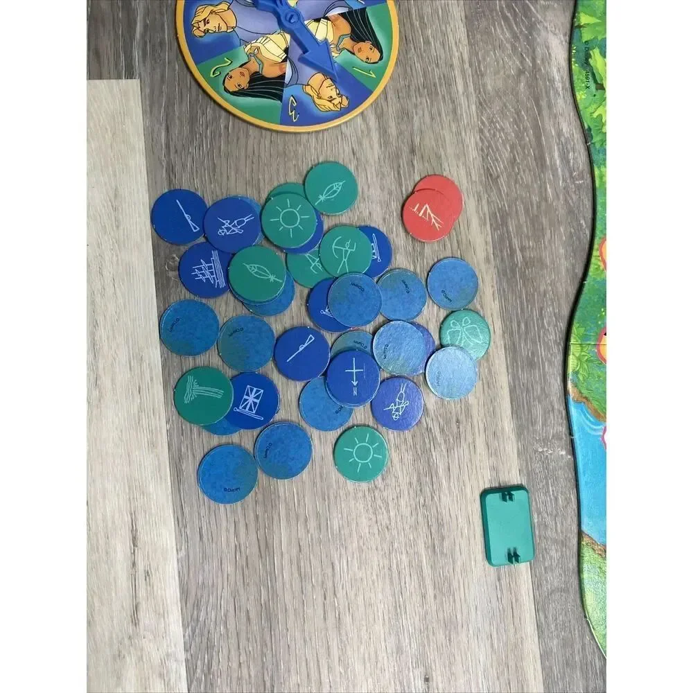 Pocahontas Board Game Disney 1994 Milton Bradley NOT COMPLETE- READ